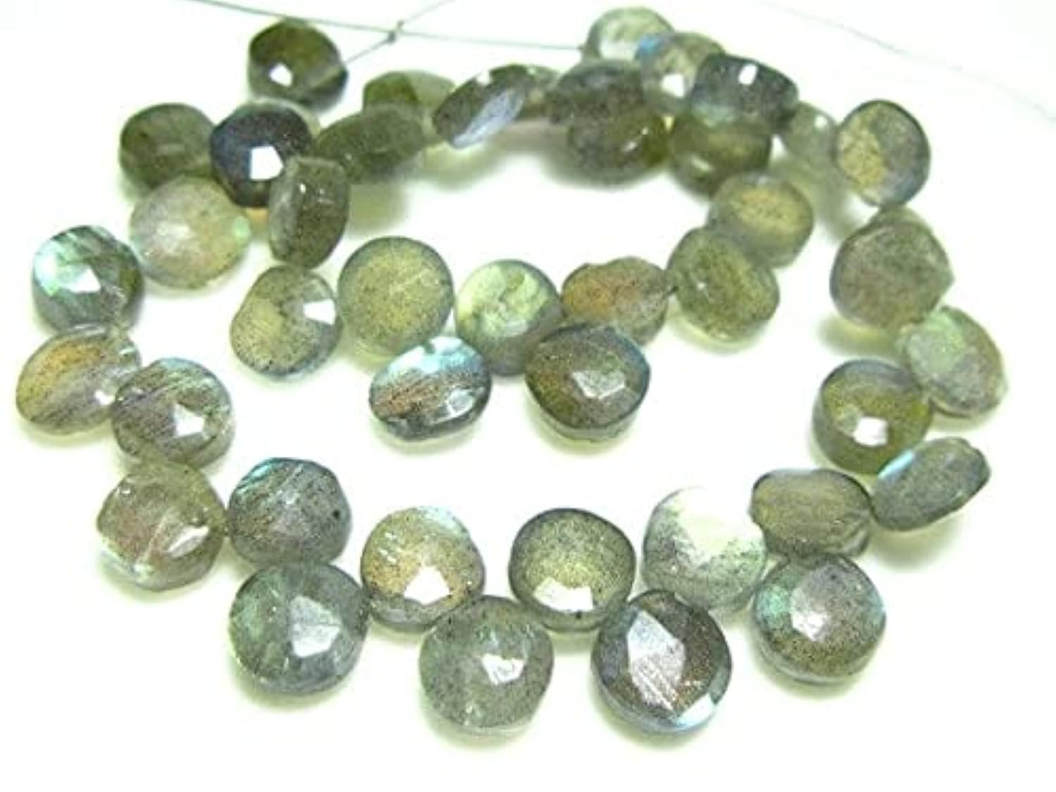 Labradorite perles facettées 7mm pierres protectrices pour bijoux d'esprit