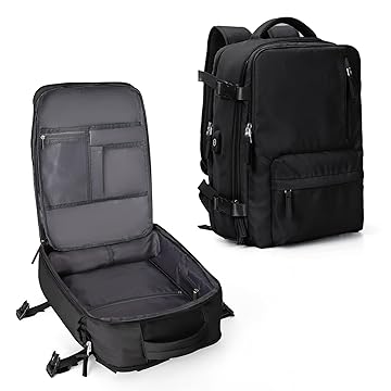 Mochila feminina de viagem grande, impermeável, casual, escolar, bagagem de mão, para trilha e esportes ao ar livre