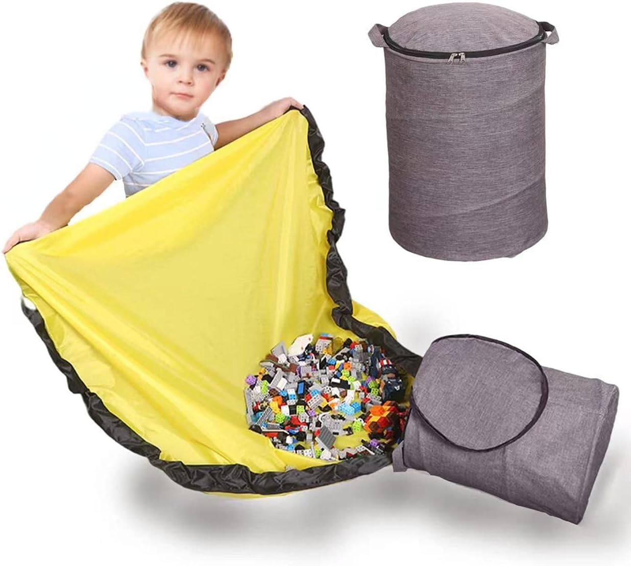 Nvatorfox Toys Storage Organizer with Play Mat, 16.5"*13