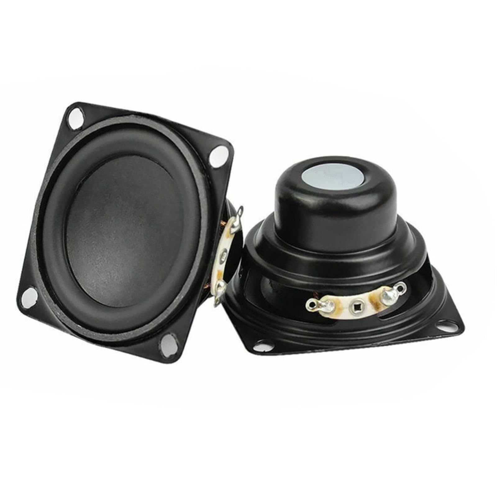 4 Ohm 10W Full Range Speaker 53mm/2.08 Inch Bass Multimedia Speaker, 2PCS Fittings