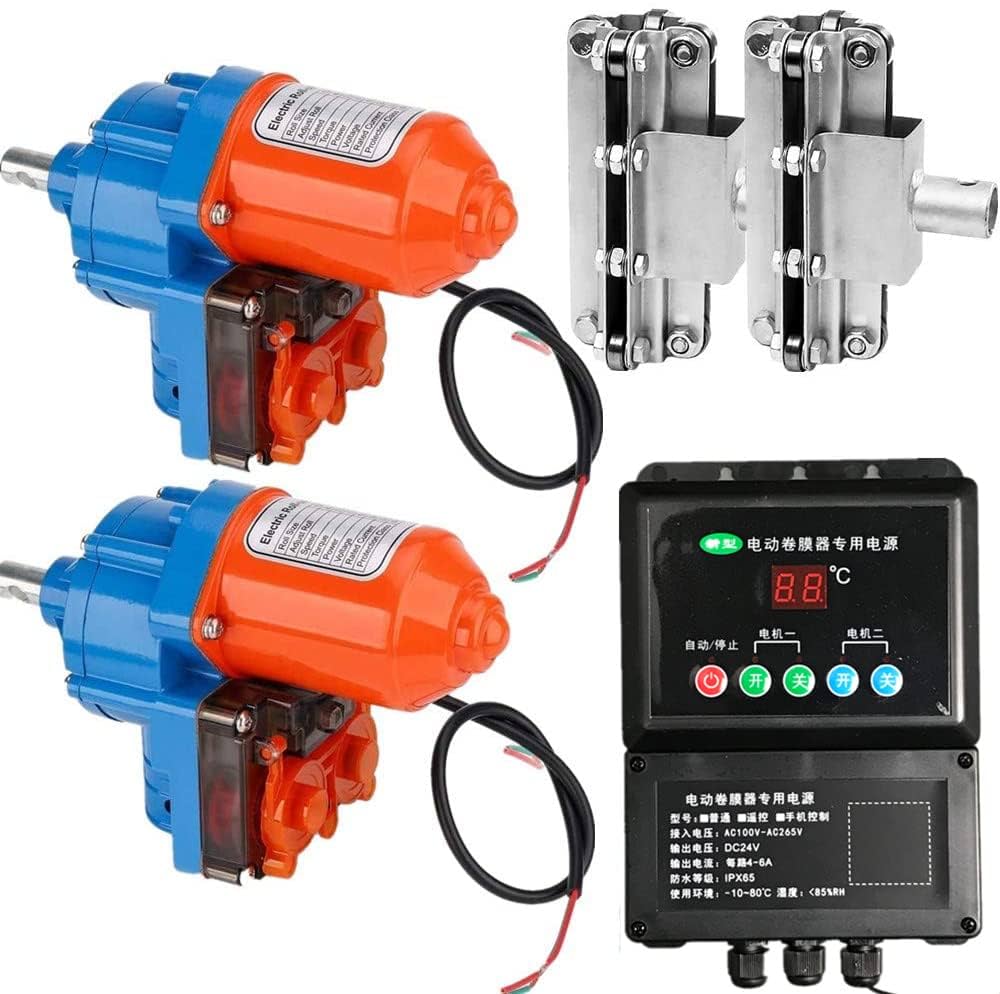 農業ビニールハウス 電動ウインチ 電動巻き上げ機 巻き上げ機 モーター 換気装置 Amazon | HXRHDX 自動式フィルム巻上げ換気装置 巻き上げ機 24V