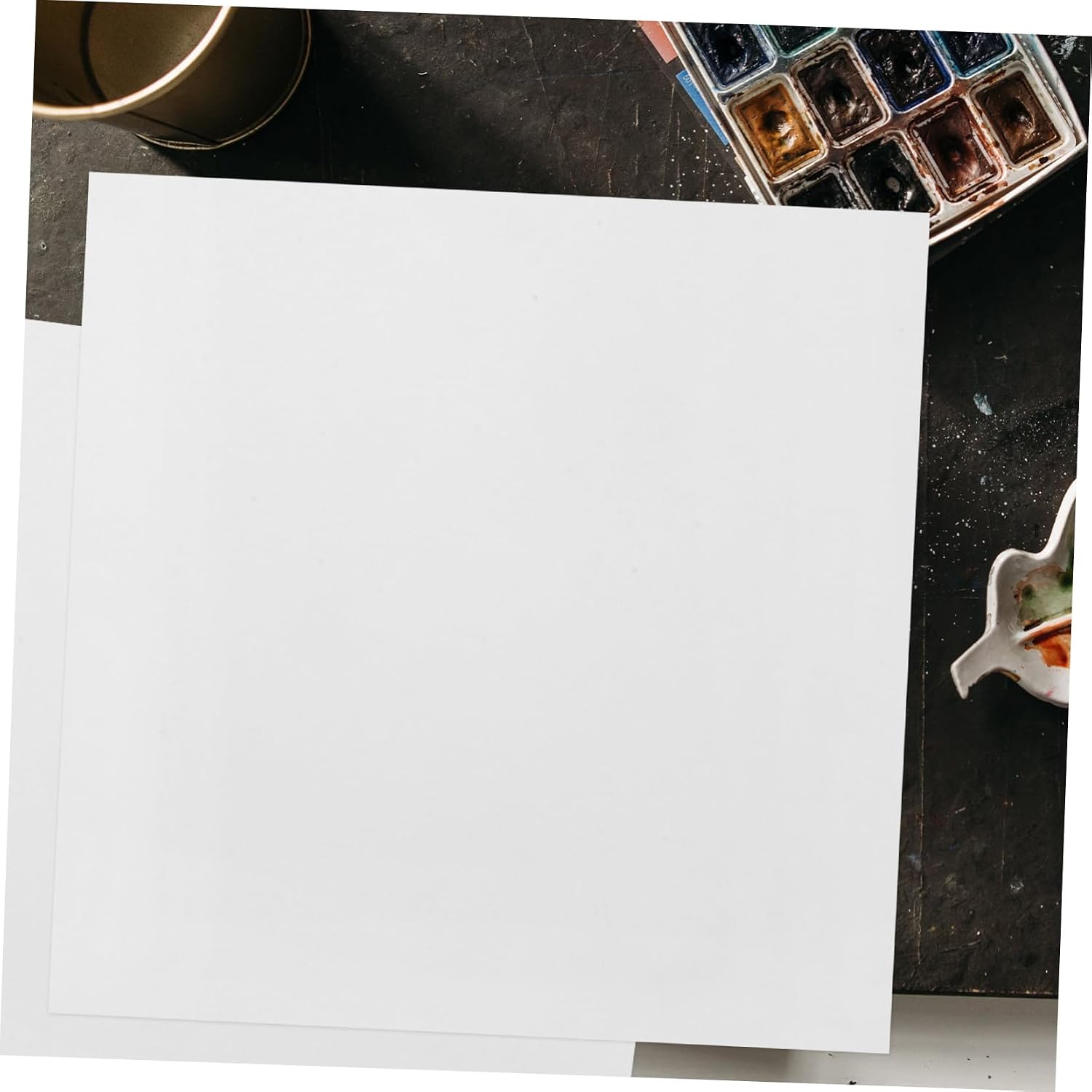 OSALADI 50sheets Blank Drawing Paper for Boys and Girls Square Art Paper for Coloring Graffiti Sketching and Doodling for Home and School Use