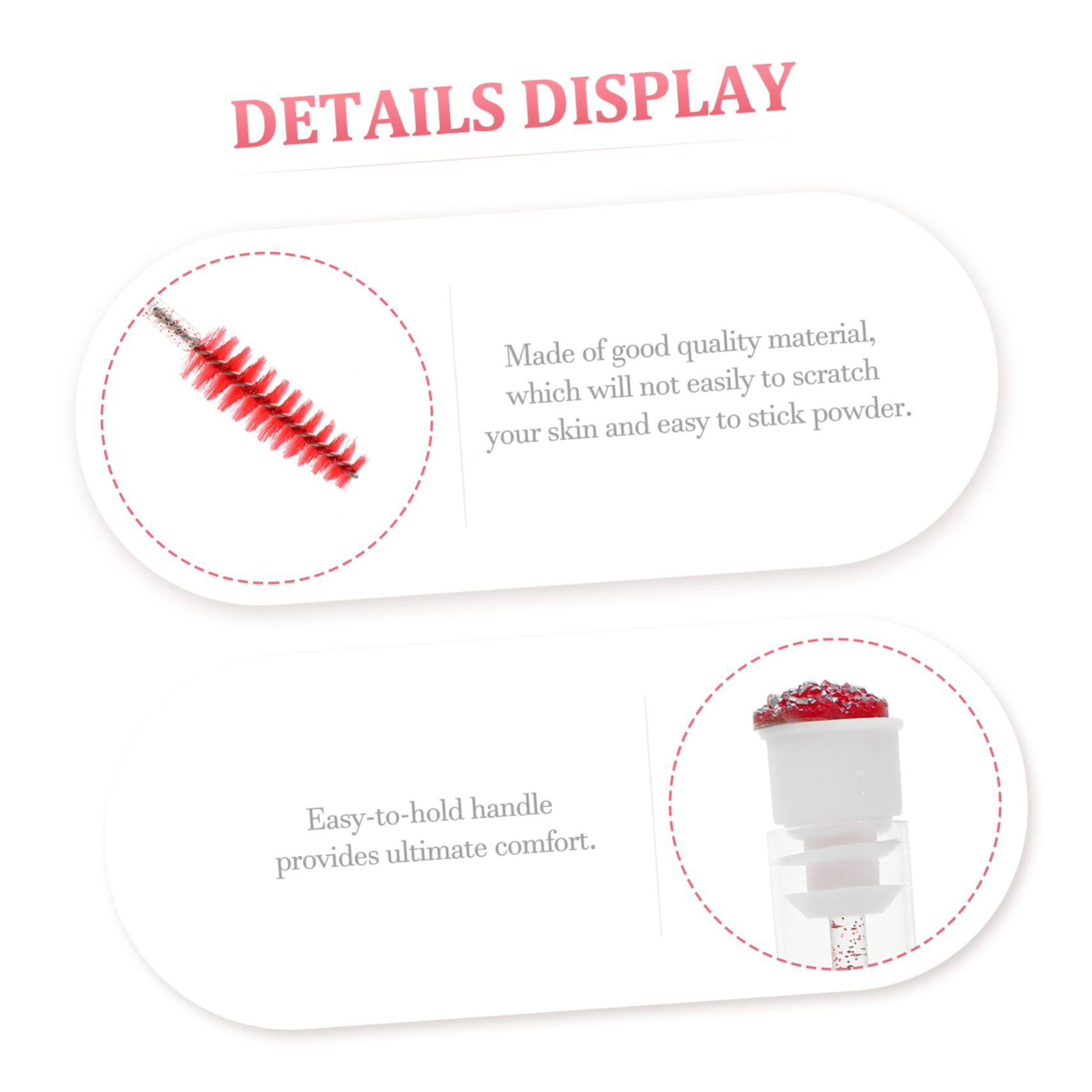 Baluue Mascara Eyebrow Brush Set 10pcs Eyelash Brush Tube Brow Wand Lash Comb