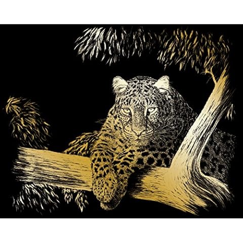 Royal Brush Gold Foil Engraving Art Kit 8"X10"-Spotted Cover