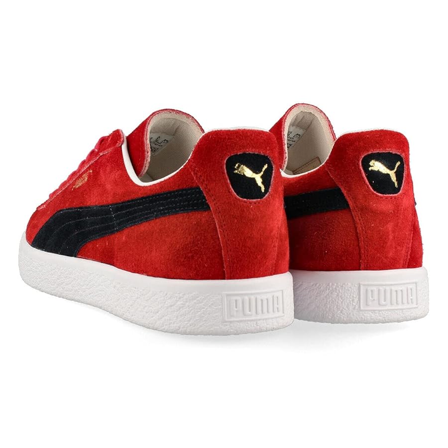 日本製 プーマ 本革 レザー エナメル加工 MADE IN JAPAN Amazon | [プーマ] SUEDE VTG MIJ RETRO HIGH RISK RED/NEW NAVY