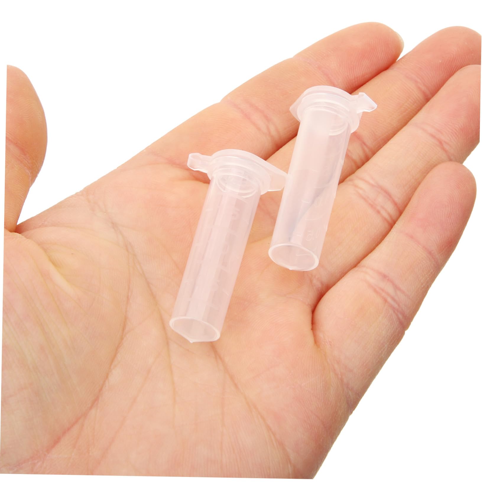 Ciieeo 500 pezzi Provette da Centrifuga con Tappi Tubo Plastica Laboratorio Punta Conica Resistenti e Portatili per Campioni Precisi e Conservazione