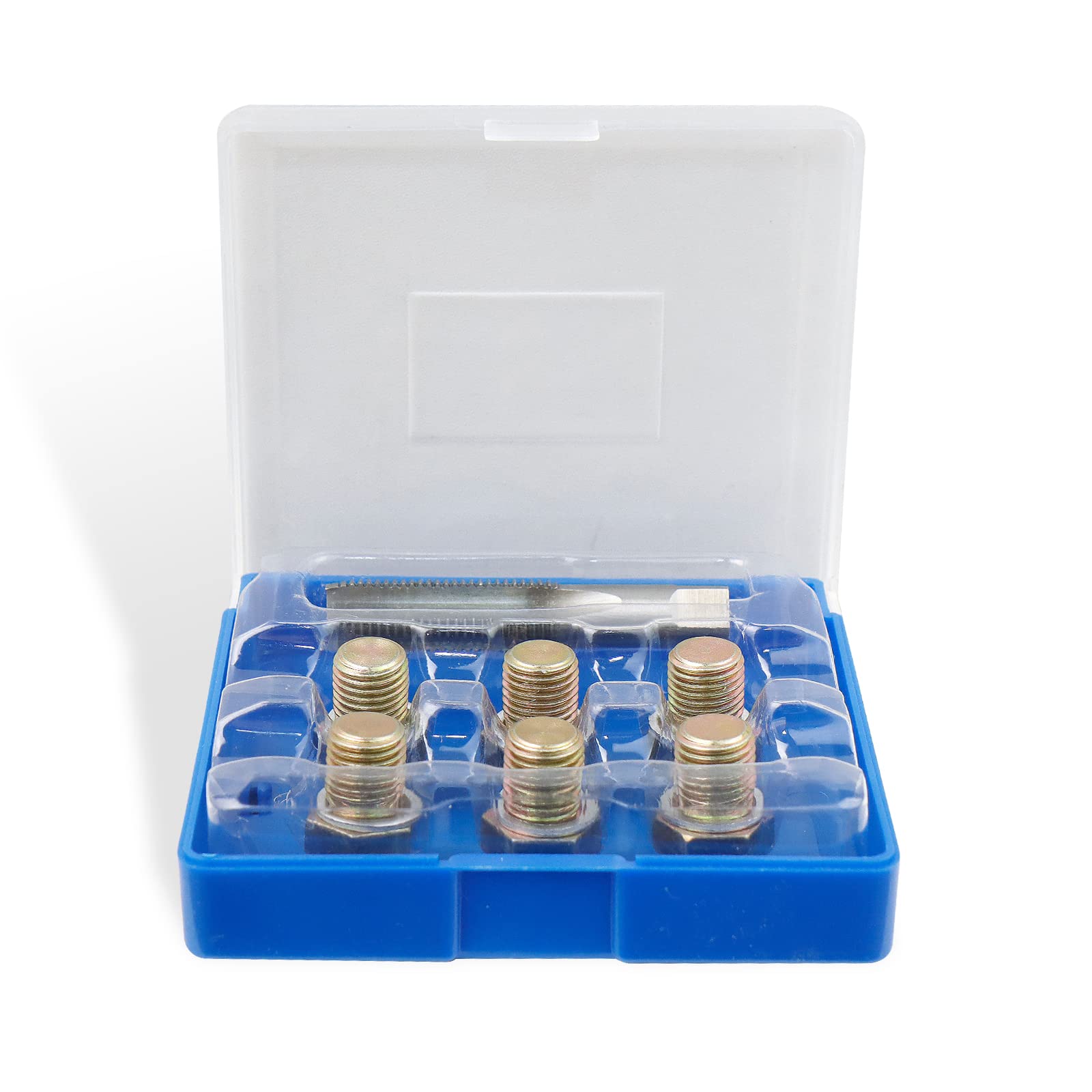 CCLIFE 6 Piezas Juego de Reparacion de Rosca Carter Reparacion Tornillo Carter Aceite Kit de Reparacion de Carter M13 x 1,5 mm