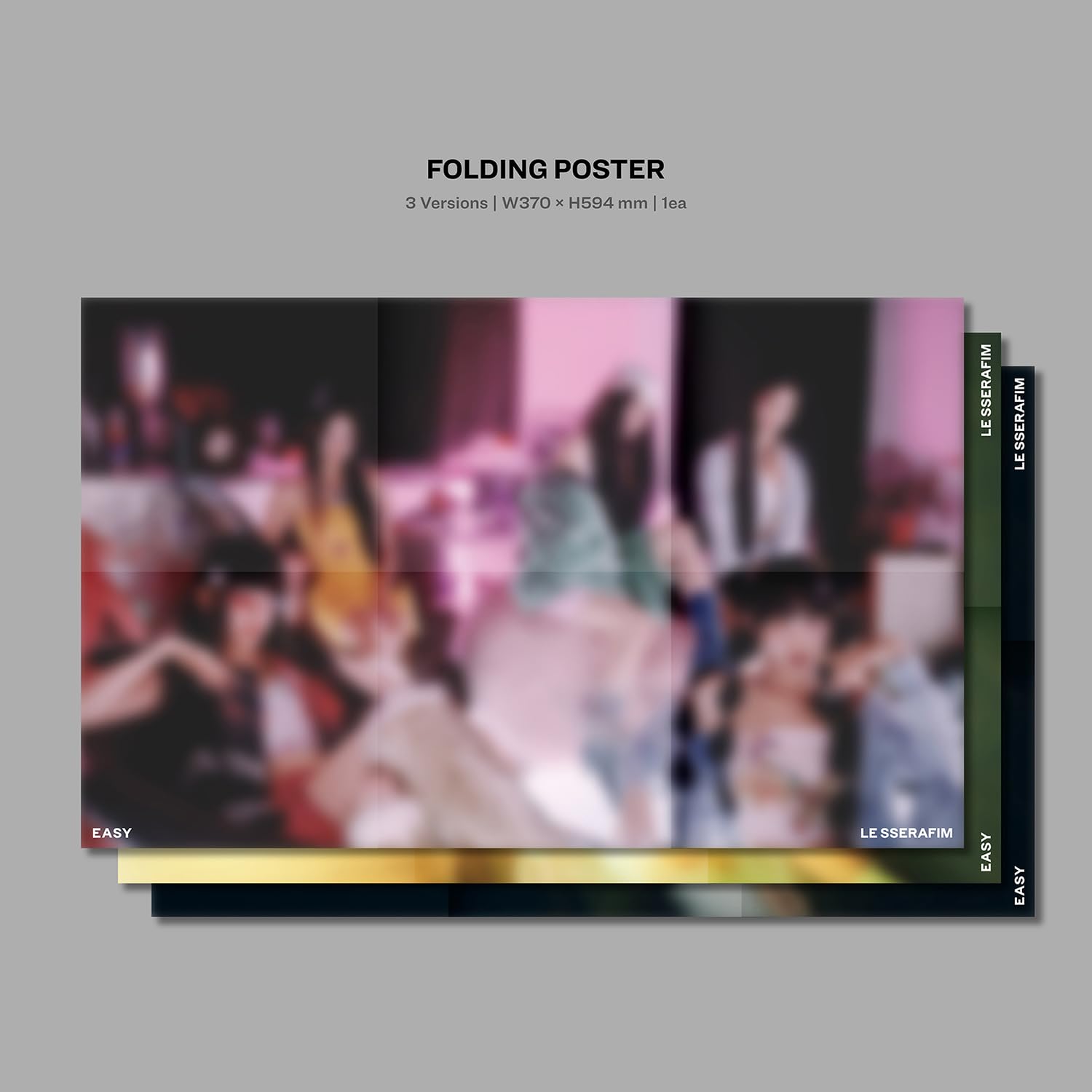 LE SSERAFIM 3rd Mini Album EASY Photobook Ver. Vol.1 BALMY FLEX Outer Box Photocard Postcard Sticker Folding Poster Lyric Pin Badges Extra Photocards