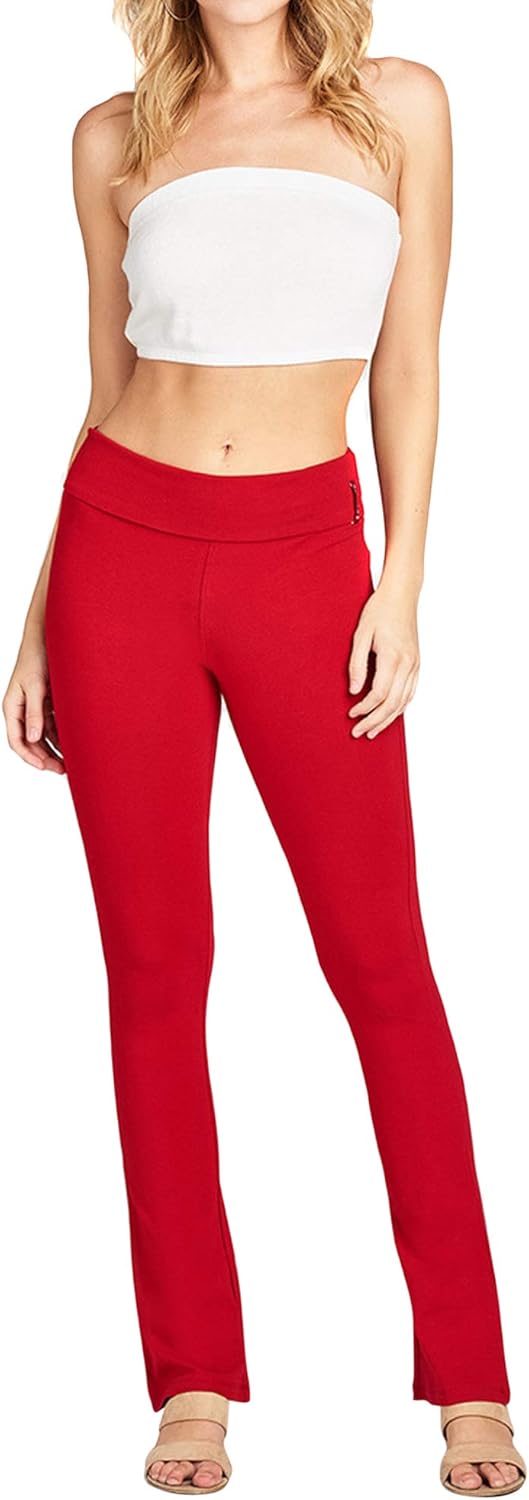 Women & Juniors Active Workout Fitness Stretch Comfy Lounge Flare Fit Yoga Pants