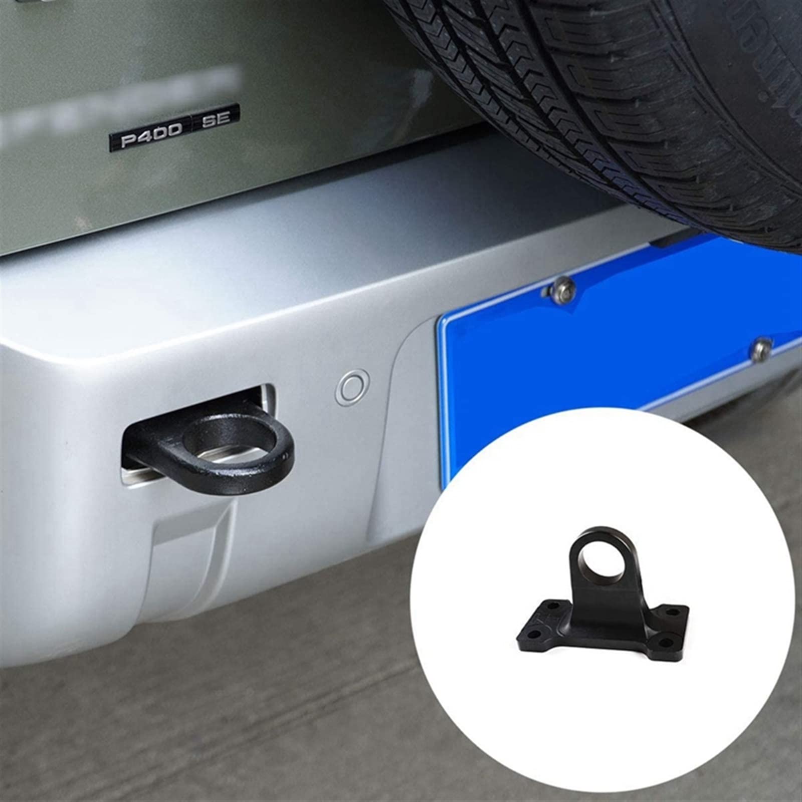 PortablPractical Trailer Hitch Shape Trailer Tylny zderzak ze stopu aluminium Ciężki zaczep do przyczepy Hak holowniczy (kolor: czerwony)