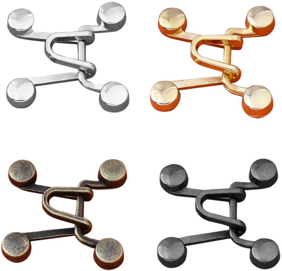 KESYOO 4 Sets Jean Buttons Replacement No Sew Needed Thin