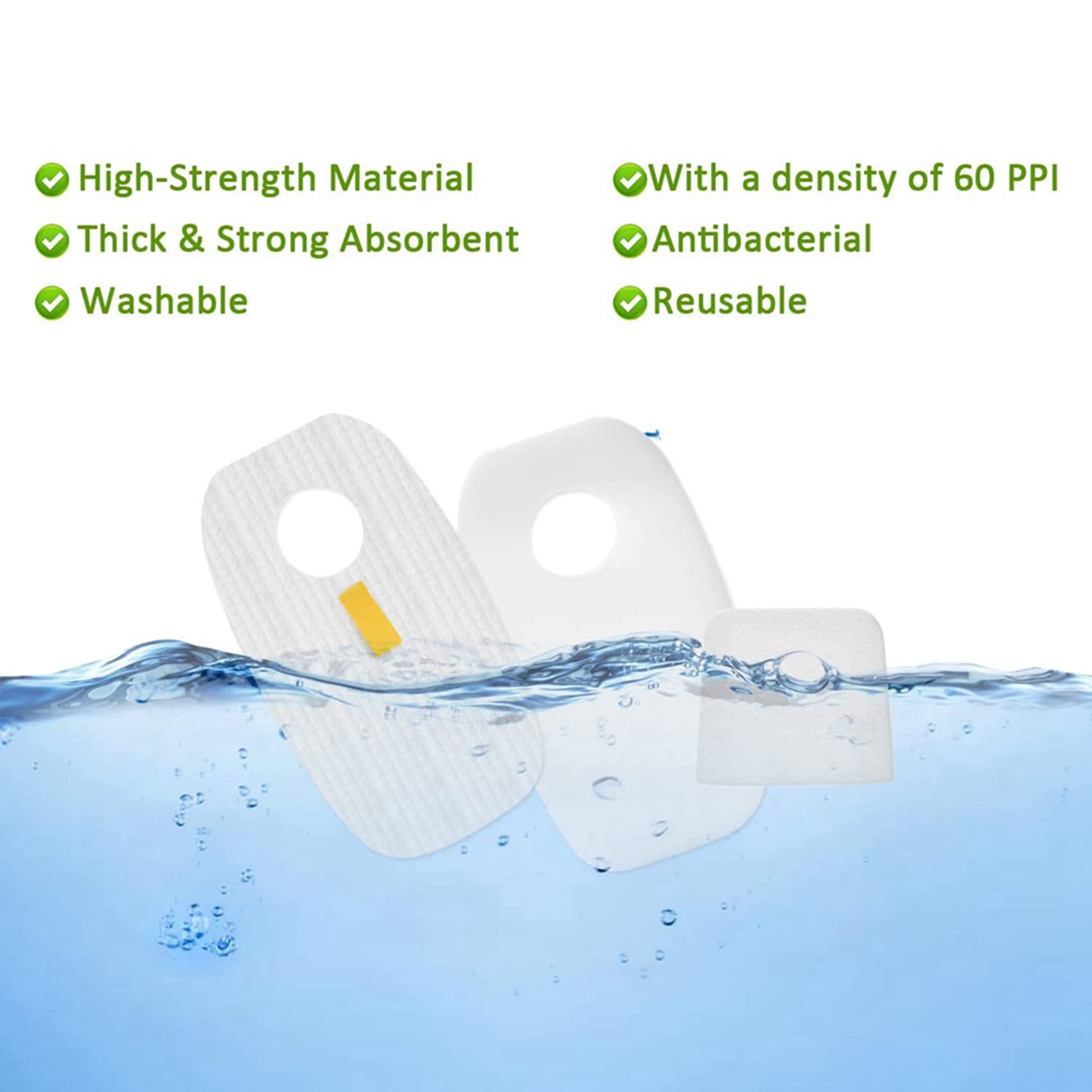 VENOAL Kit de filtros pre y post de repuesto para Cket DuoClean HV380 HV381 HV382 HV380 HV381 HV383 HV384Q HV380W