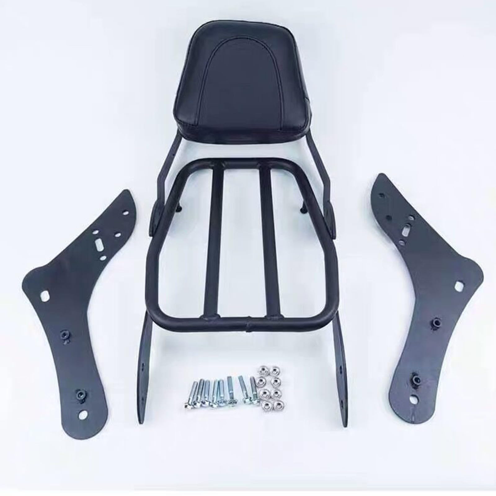 Schienale Sissy Bar per Moto con Portapacchi Posteriore per Kawasaki Vulcan S 650 VN650 Supporto per Top-Box Supporto Esteso Poggiaschiena Posteriore per Passeggero