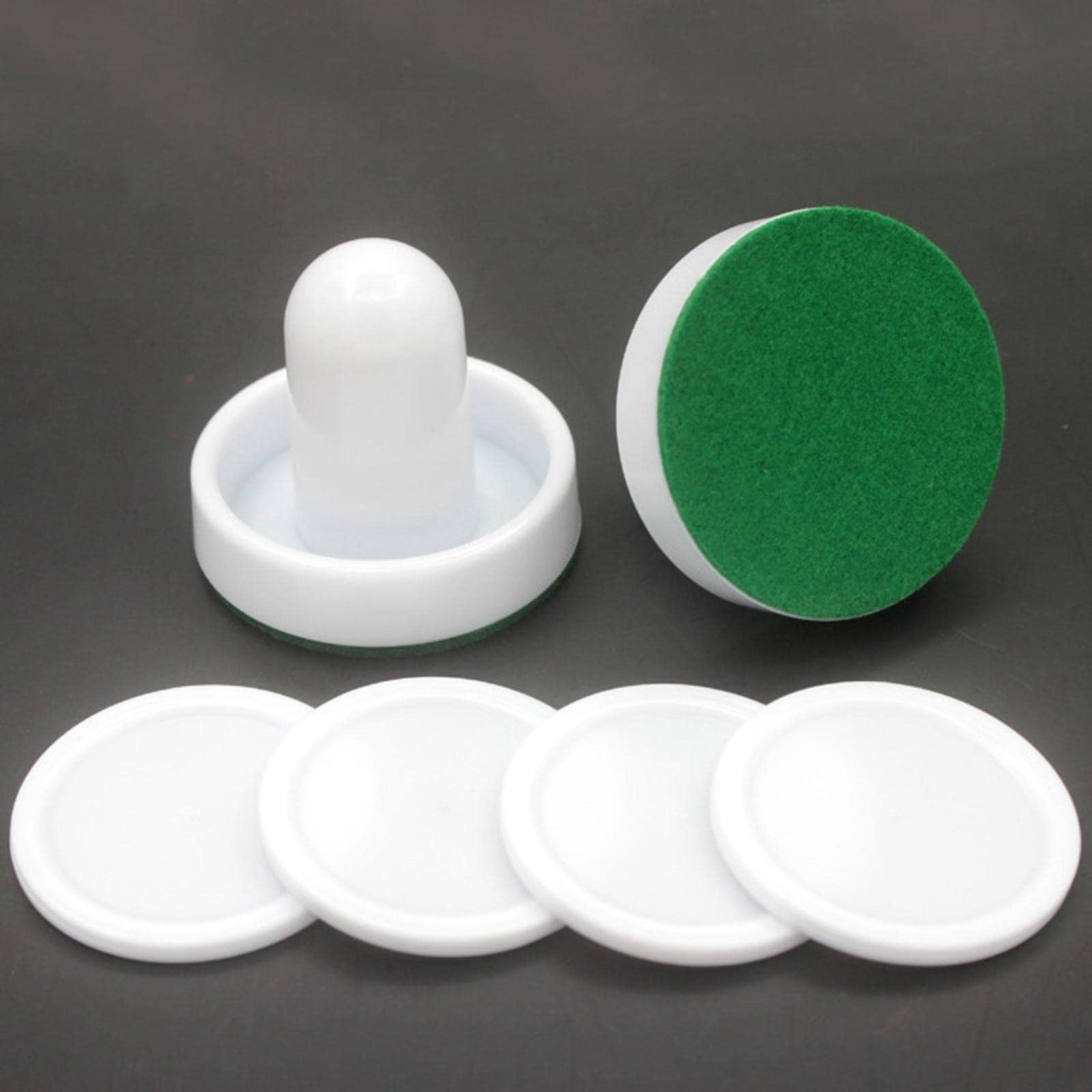 Discos De Hockey Aéreo Zalati – Set De 7 Piezas Azules De ABS Para Mesas De Juego, Tamaño 64 Mm