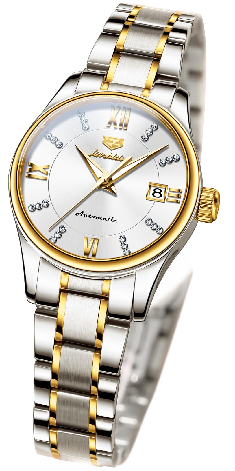 Men's Casual Fashion Waterproof Gold Stainless Steel Band Quartz Gold Watches Gifts for Men