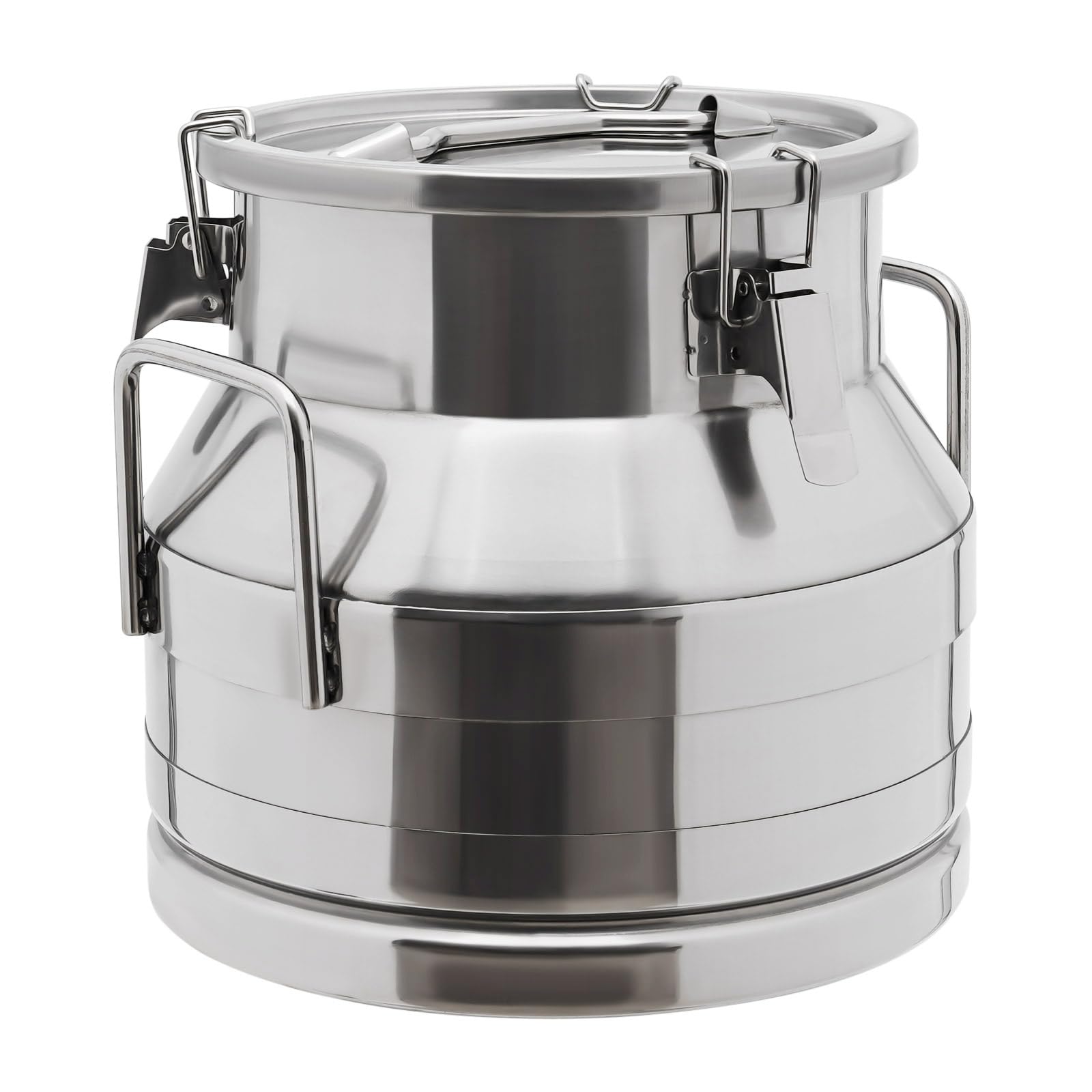 AYCDL Milk Storage Container,10L/2.64 Gallon Stainless Steel 201 Jug Sealed Bucket Liquid Storage Container w Lid for Water,12L|w/Faucet|201