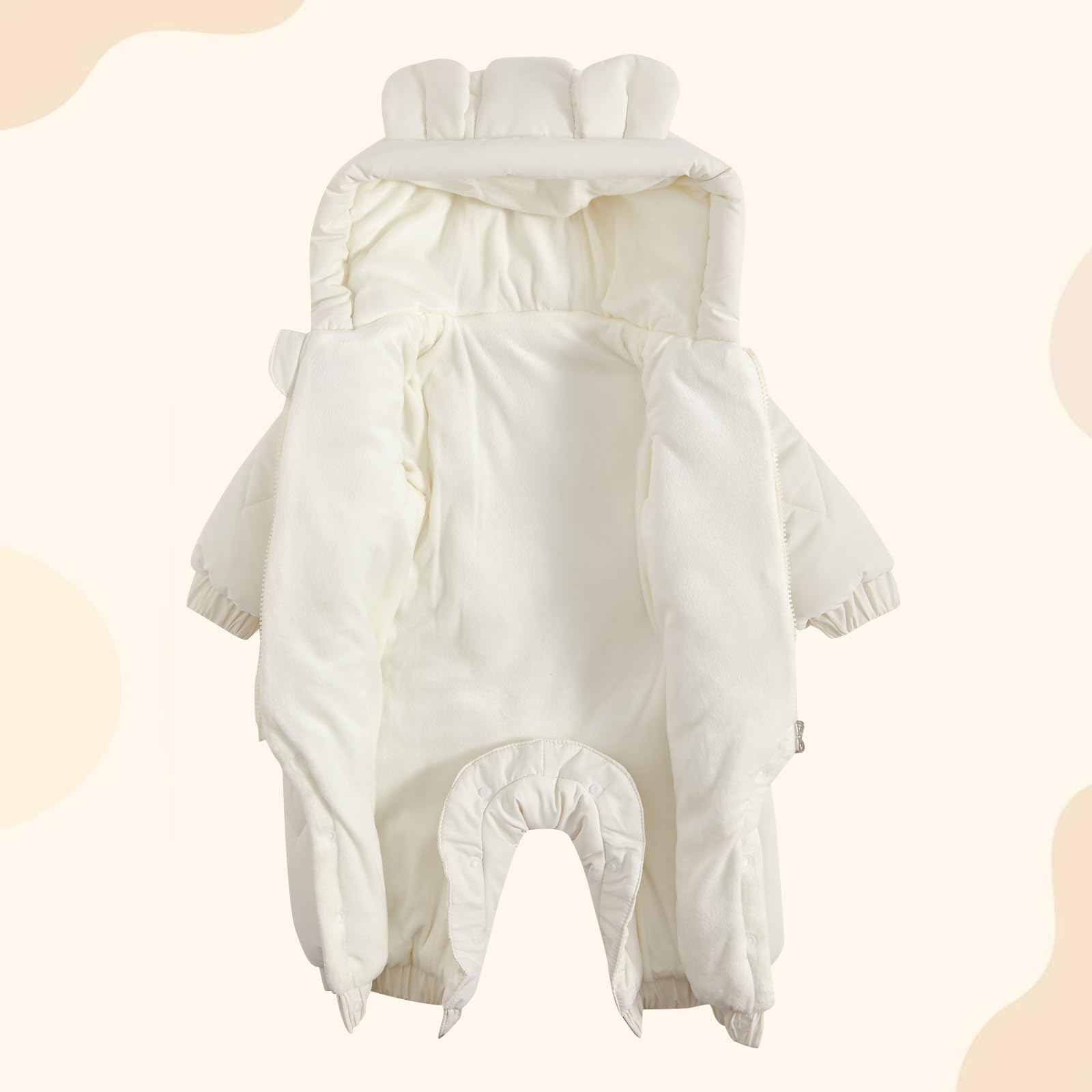 JiAmy Combinaison d'hiver bébé garçon fille neige nouveau-né 0-12 mois
