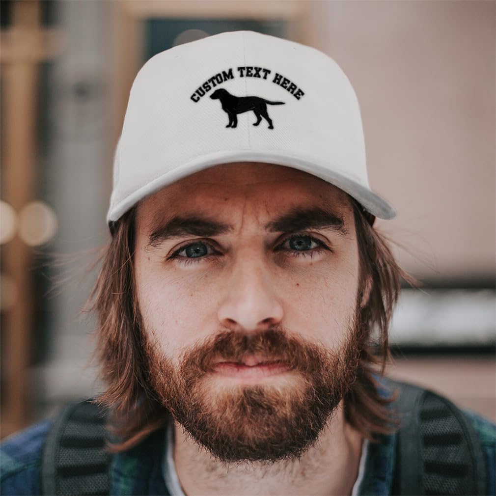 Speedy Pros Baseball Caps for Men & Women Embroidered Black Labrador Retriever Lab Embroidery Acrylic