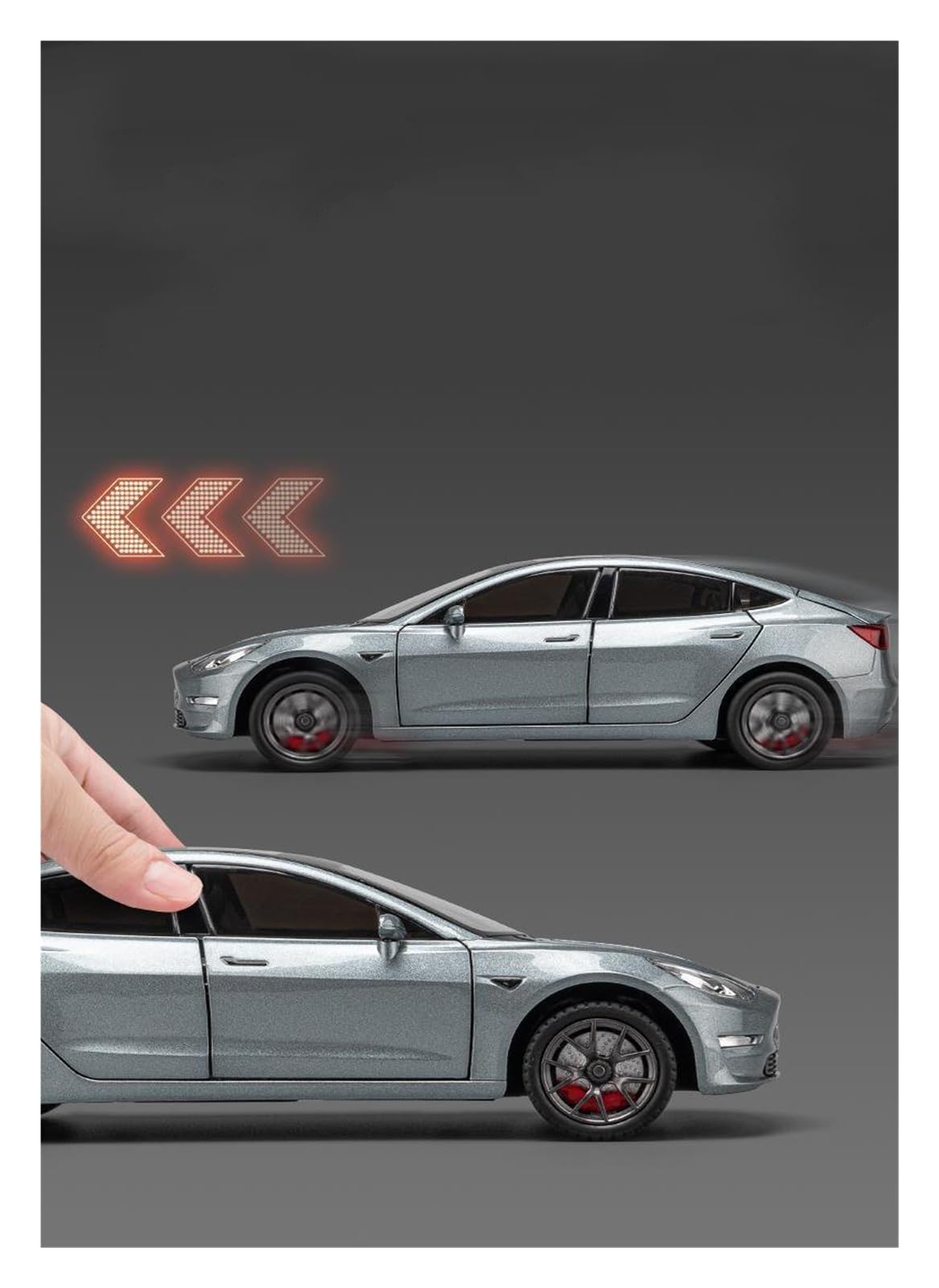Modellino Diecast Modellismo da Collezione Auto 1:24 Per Tesla Per Model 3 Modellino Auto In Lega Metallica Pressofusa Oggetto Da Collezione Per Hobbisti(bianco)