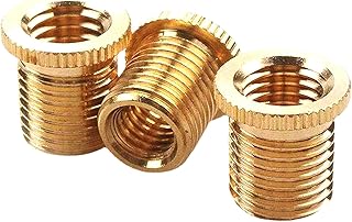 M8x1.25, M10x1.25, M10x1.5 Shift Knob Adapters Gear Shifter Knob Thread Screw Adapter for 5 6 Speed Manual Automatic Vehicle Gold