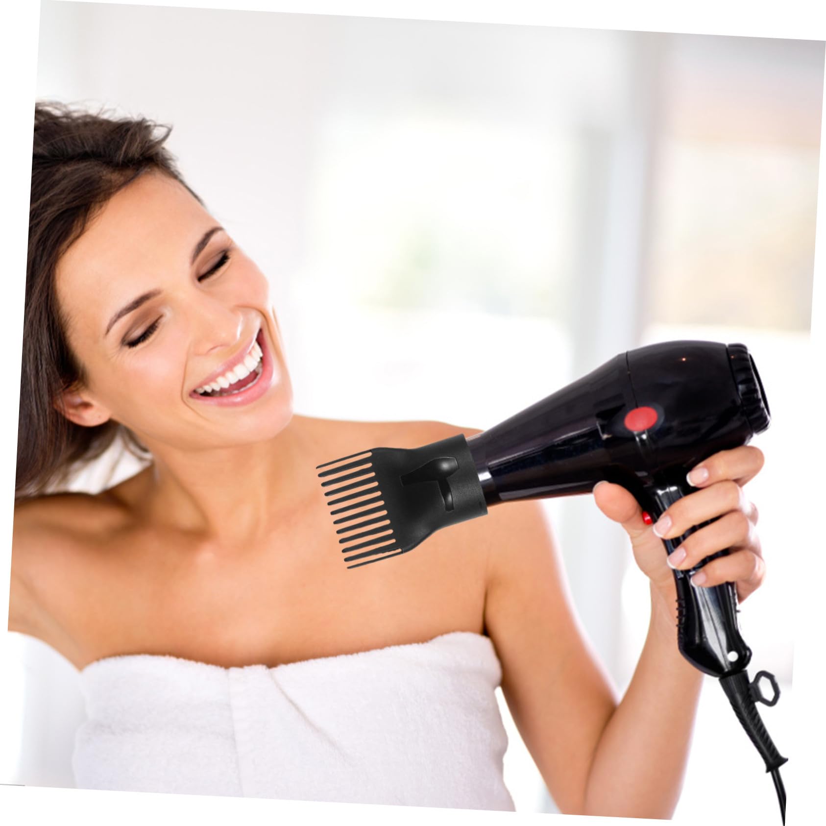 LIFKOME Lot de 2 embouts concentrateurs pour sèche-cheveux, sèche-cheveux, embout de rechange, concentrateur étroit, embout de coiffage résistant à la chaleur pour différentes exigences de coiffure
