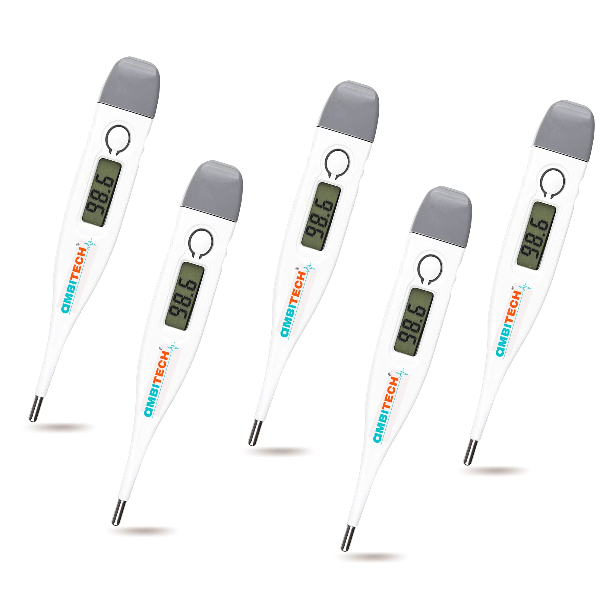 AMBITECH Plastic Phx-01 Digital Thermometer With One Touch Operation For Child And Adult Oral Or Underarm Use |Pack Of 5|Made In India| 1 Year Warranty-picture-17