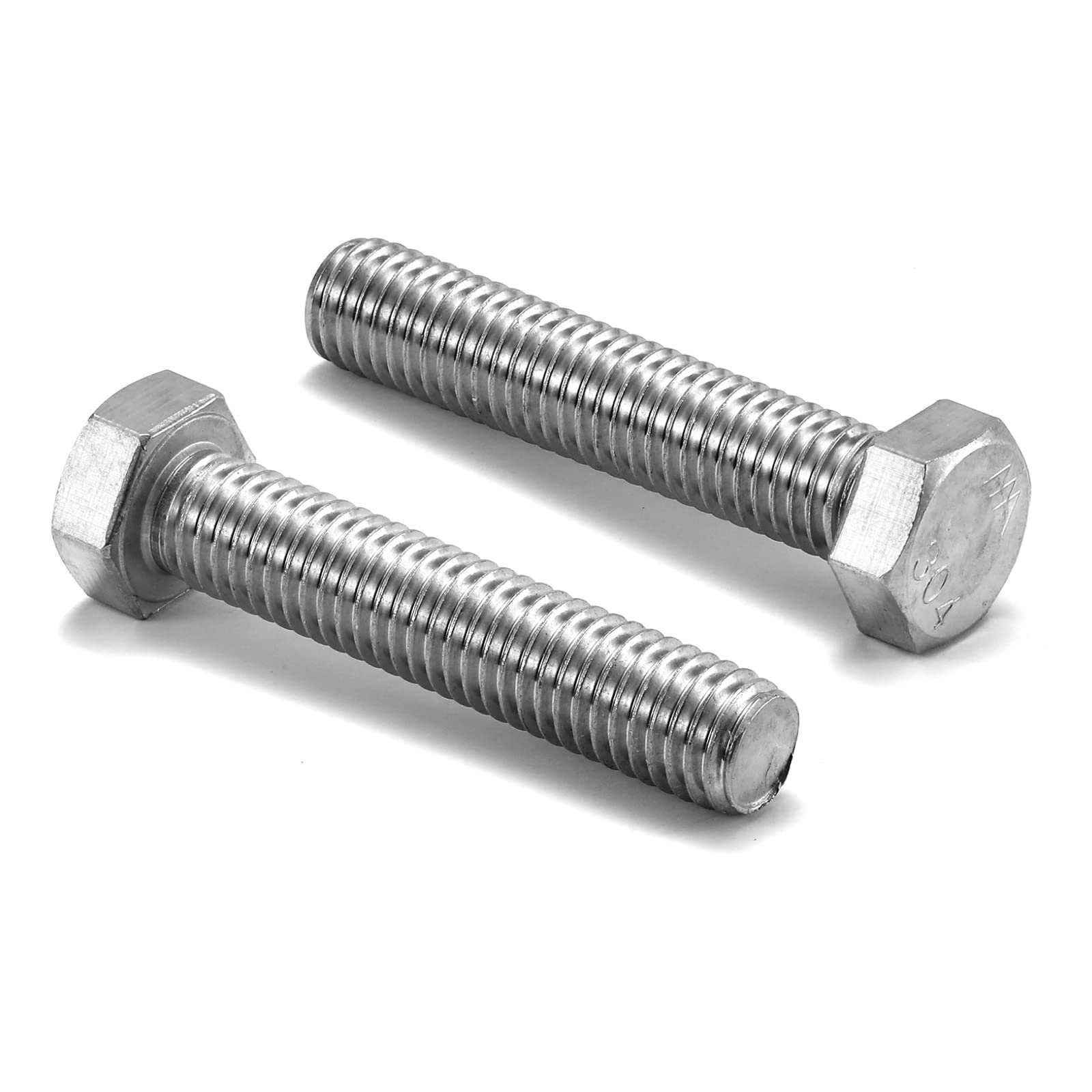 Stainless Steel Hex Bolts - 20 Pack -18
