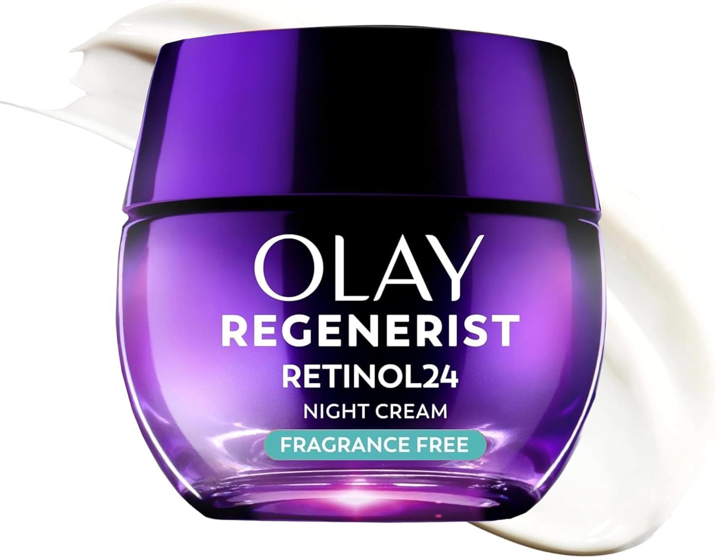 Retinol Night Cream for Women, Anti-Aging Face Moisturizer, Fragrance-Free, Non Greasy - Anti-Wrinkle, Smooth Fine Lines, Hydrating Skin Care - Triple Collagen Cream, Peptide, Niacinamide, 1.7oz