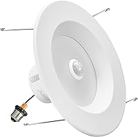 Vista 2 de Maxxima 5 in. & 6 in. Retrofit LED PIR Motion Sensor Downlight - 1300 Lumens, 14 Watts, 5 CCT 2700K/3000K/3500K/4000K/5000K, Energy Efficient Indoor