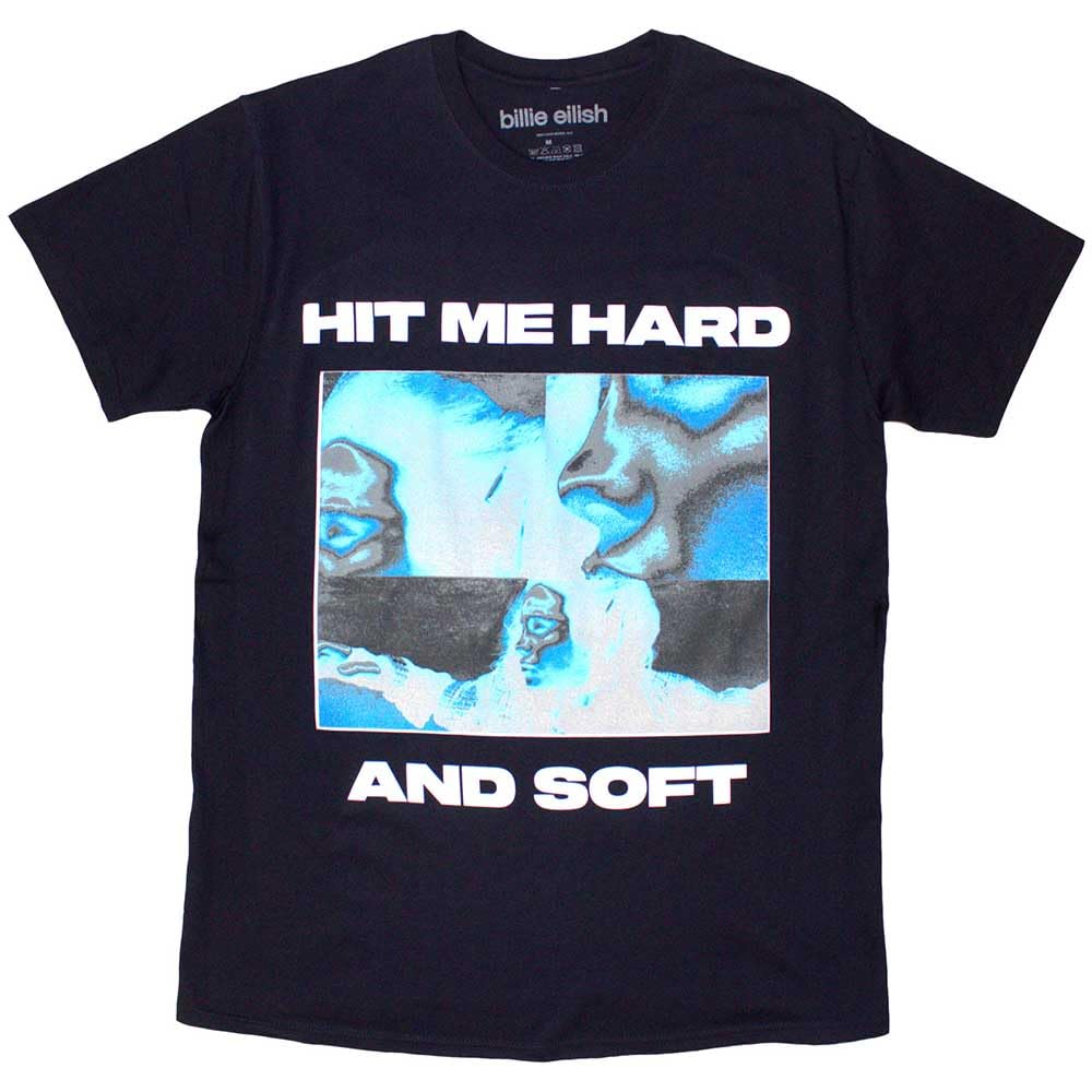 Rock Off officially licensed products Billie Eilish Hit Me Hard and Soft Negative T Shirt XL Navy