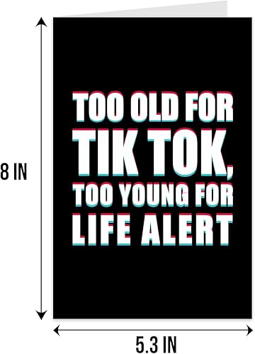 Miniatura 2 de Qiliji Tarjeta de cumpleaños divertida para hombres y mujeres, tarjeta de cumpleaños de edad avanzada para él o ella, tarjeta de cumpleaños para el