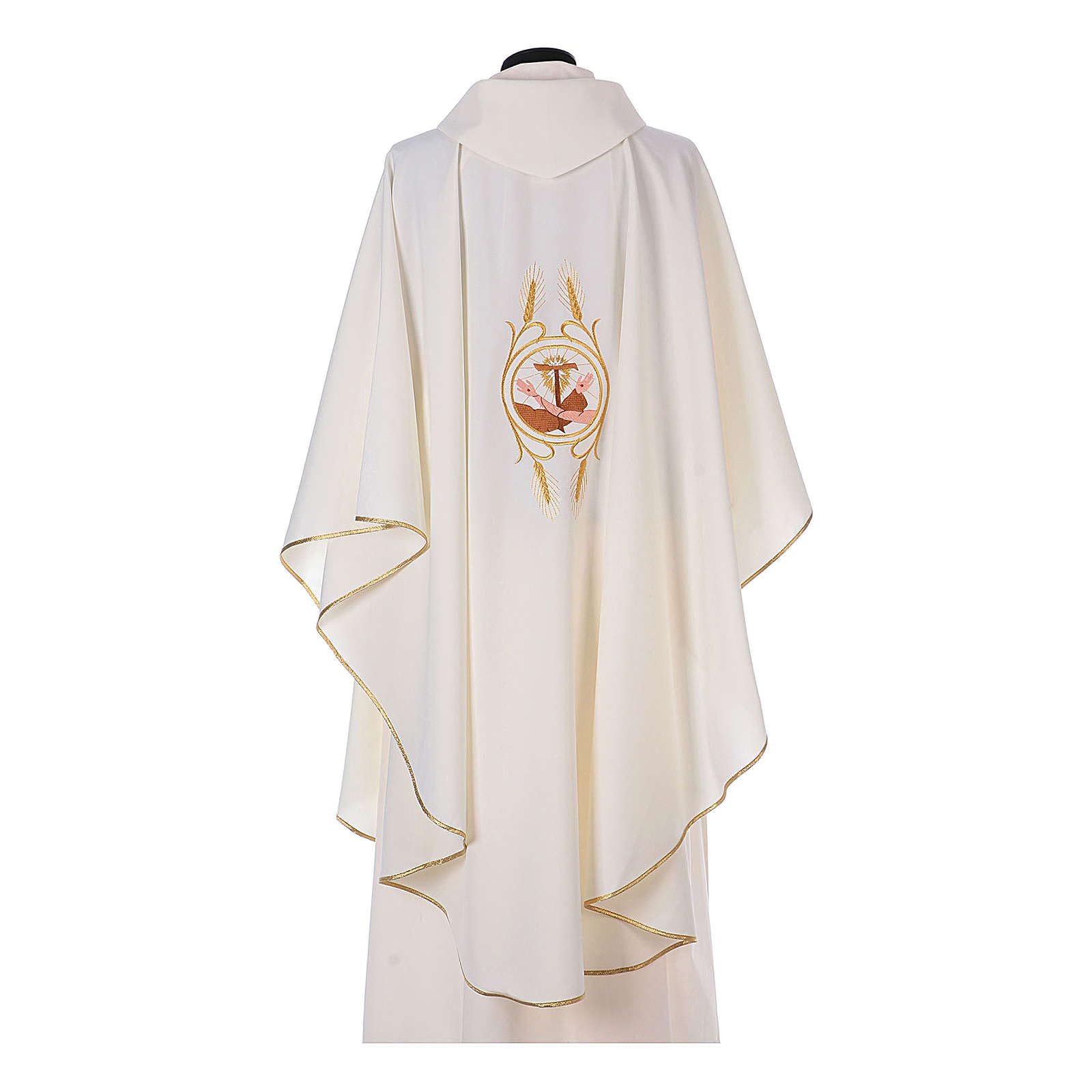 Holyart Kasel mit Franziskaner Wappen aus Polyester
