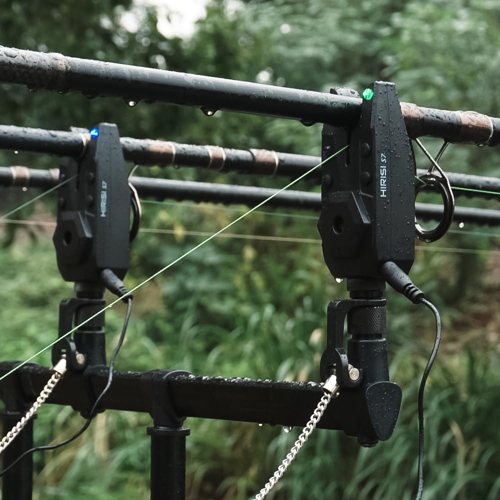 Hirisi Tackle Kit d'alarme sans fil pour pêche à la carpe - Indicateur de touche étanche - Équipement de pêche à la carpe