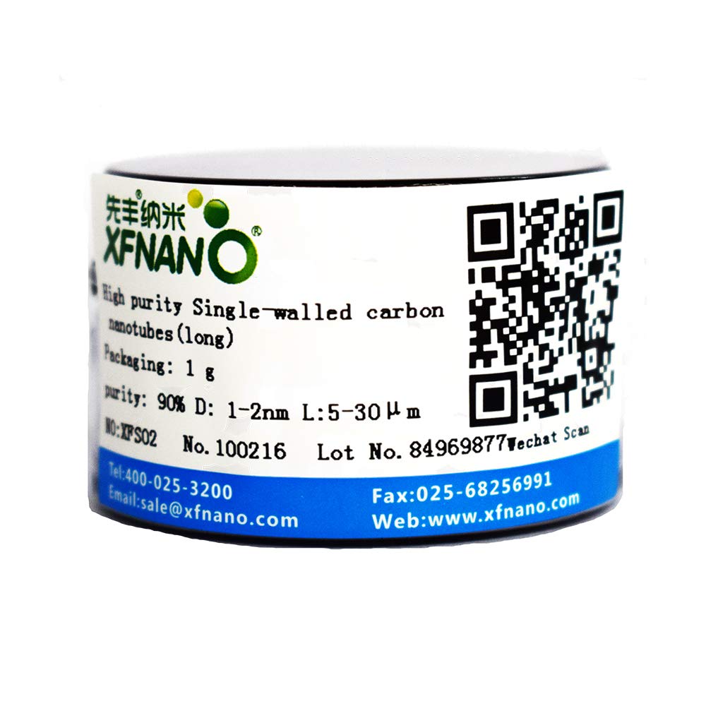 Research Grade Purity 90% Single Walled Carbon Nanotubes Powder SWCNTs with Diameter 1-2nm 1Gram-Same Day Priority Shipping