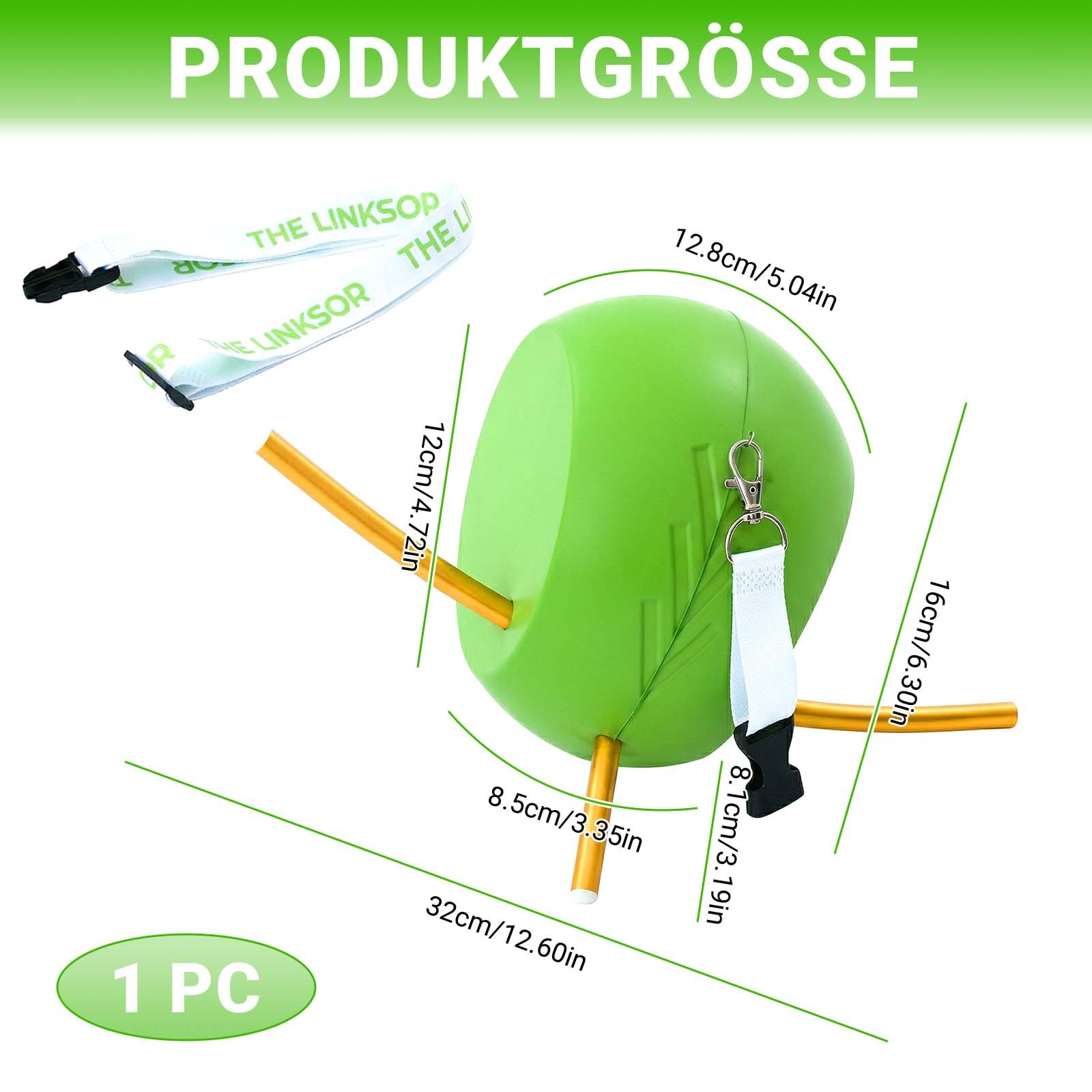 Esoes Golfschwung Trainingshilfe Golf Trainingsball mit Verbindungsschnur Hilft beim Schwungtraining und Technikverbesserung Robust Leicht Tragen für Anfänger Fortgeschrittene und Golf Enthusiasten
