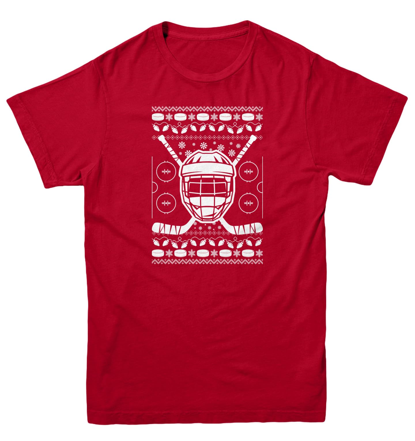 Haase Unlimited Hockey Helmet with Sticks - Ugly Xmas Youth T-Shirt