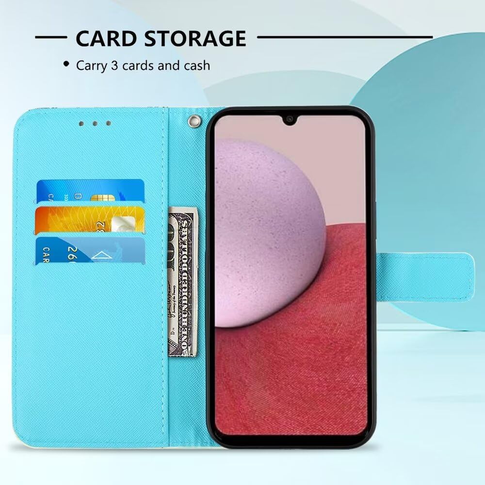 Phone Case For Motorola Moto E14 / G04 / G24 Wallet Case Cat Pattern Pu Leather Rfid Blocking Card Slots Kickstand Shockproof Magnetic Flip Cover Mint - View #6