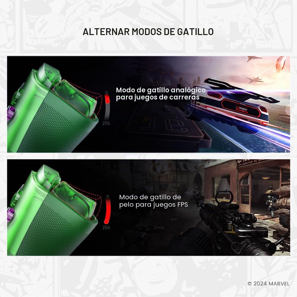 Amazon.com: GameSir G8 Plus Hulk Edition Bluetooth Móvil