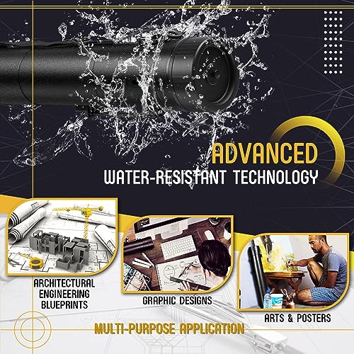 Flexzion Portadocumenti tubo nero per poster