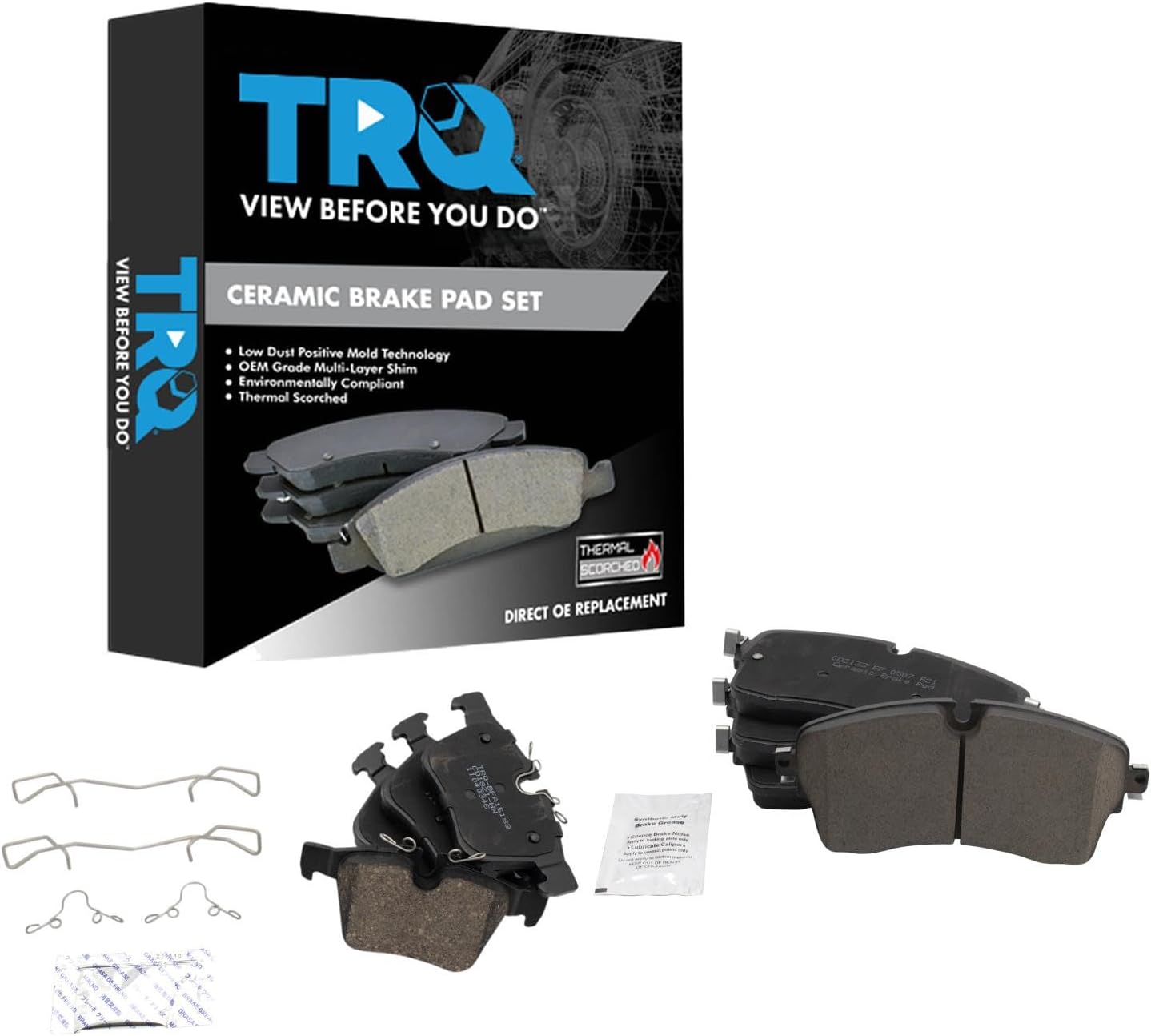 Brake Pads Ceramic Compatible with 2018-2019 Jaguar E-Pace 2017-2020 Land Rover Discovery Sport 2018-2020 Range Rover Evoque