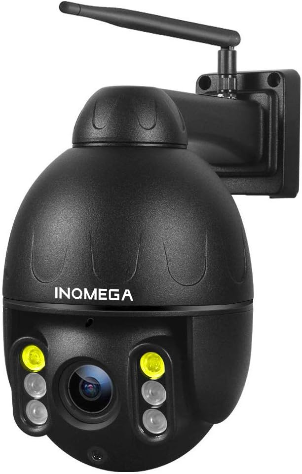 INQMEGA Outdoor PTZ Camera,1080P WiFi Pan Tilt 4.1X Surveillance Security IP Weatherproof Camera with 2 Way Audio Night Vision,Motion Detection,for Backyard/Office/Shop/School/Hospital