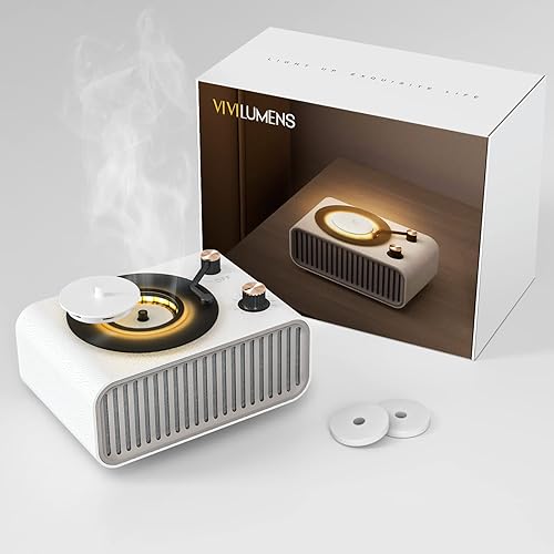 Vivilumens Regalos para mujeres, altavoz Bluetooth inalámbrico portátil 3 en 1 con difusor de aromaterapia, pequeña luz nocturna LED para decoración