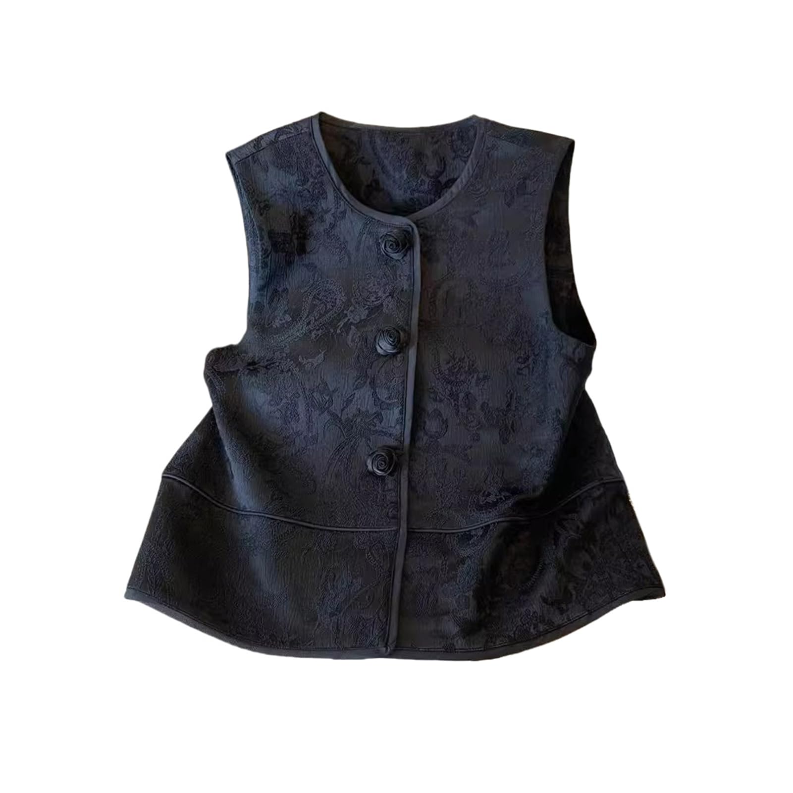 Gilet sans manches jacquard idéal pour superposition automne - 4