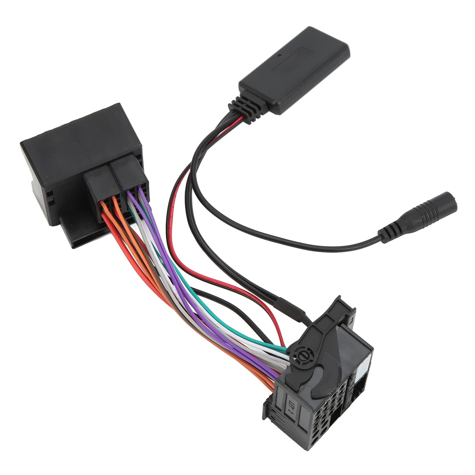 ZJchao Adapter samochodowy Aux Adapter do RCD310 RCD510 RNS510 ABS Łatwa instalacja z przewodem zasilającym