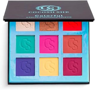 Colorful 9 Renk Göz Farı Paleti, Yüksek Pigmentasyon, Topaklanmaz, Kolay Dağılım