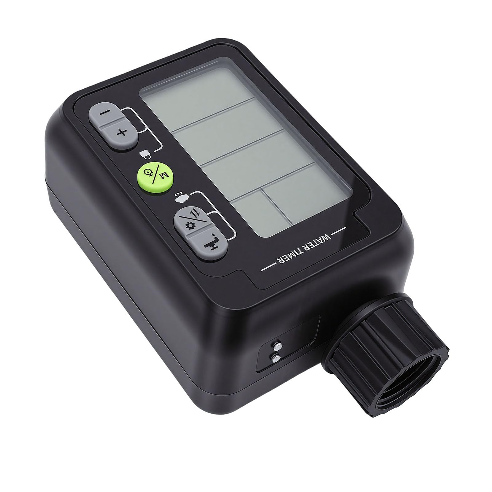 Outdoor-Wasseruhr für Gartenschlauch |9 Programmierbare Modi, Regenverzögerung, Großes LCD-Display, Wasserdichter Automatischer Sprinkler-Bewässerungstimer (englische Version)