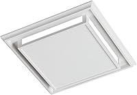 Vista 2 de Broan-Nutone 682 - Ventilador de ventilación sin conductos, ventilador de techo o pared cuadrado blanco con rejilla de plástico