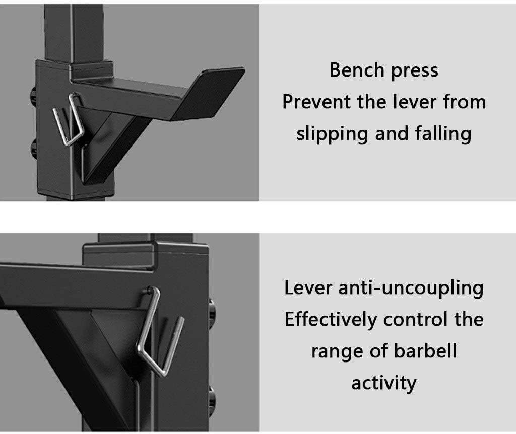 Adjustable Squat Rack Barbell Free Bench Press Power Tower Adjustable Weight Rack Gym Squat Barbell bar Power Stand | 6 Height Adjustable Bodybuilding Adjustable Squat Ra