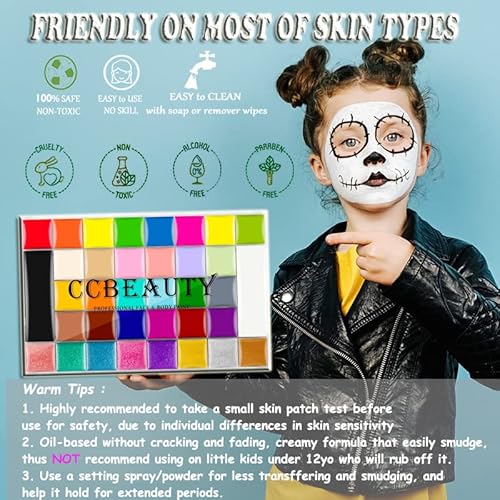 Ccbeauty CCUS25886 Professional 36 Colors Face Body Paint Kit thumb #6