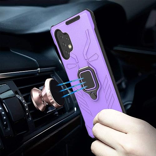 Miniatura 5 de Yiakeng - Funda para Galaxy A32 5G funda para Samsung A32 5G con protector de pantalla HD protección de grado militar a prueba de golpes con soporte
